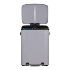 Marco Rectangular Double Bucket Trash Can with Soft-Close Lid