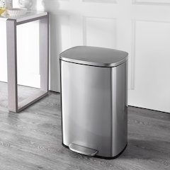 Connor Rectangular Trash Can With Soft-Close Lid And Mini Trash Can