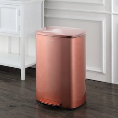 Connor Rectangular Trash Can With Soft-Close Lid And Mini Trash Can