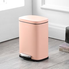 Connor Rectangular Trash Can With Soft-Close Lid And Free Mini Trash Can