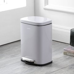Connor Rectangular Trash Can With Soft-Close Lid And Free Mini Trash Can