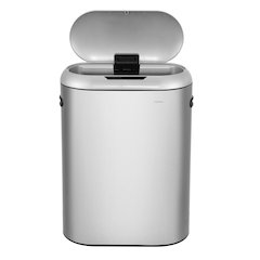 Robo Kitchen Slim Oval Motion Sensor Touchless Trash Can With Touch Mode