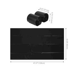 42-Gallon 3 Mil Heavy Duty Contractor Trash Bags, (50-Count, 5-Rolls of 10 Bags)