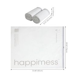 30 Gallon Drawstring Unscented Trash Can Liner, White (100-Count)