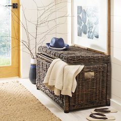 Elijah Wicker Storage Trunk