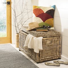 Elijah Wicker Storage Trunk