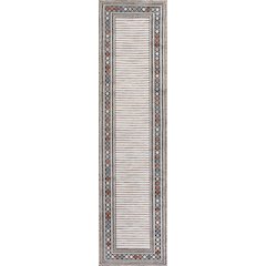 Sebastian High-Low Modern Diamond Border Area Rug