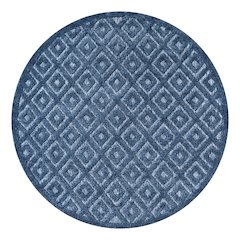 Portmany Neutral Diamond Trellis Indoor/Outdoor Area Rug