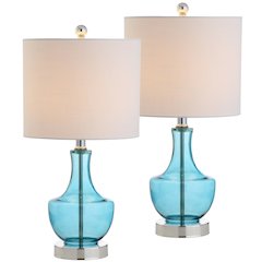 Colette Mini Glass Led Table Lamp (Set Of 2)