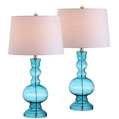 Genie Glass Led Table Lamp (Set Of 2)