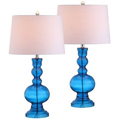 Genie Glass Led Table Lamp (Set Of 2)
