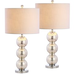 Bella Glass Triple Sphere Led Table Lamp (Set Of 2)
