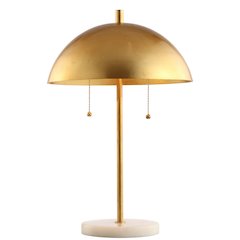 Ella Dome Metal With Marble Base Led Table Lamp