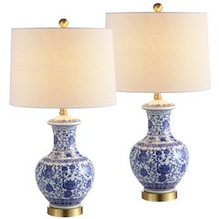 Jennifer Ceramicmetal Led Table Lamp (Set Of 2)