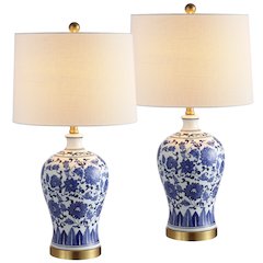 Jennifer Ceramicmetal Led Table Lamp (Set Of 2)