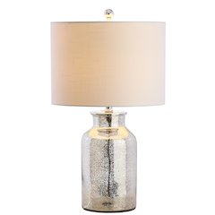 Emilia Trellis Pattern Glass Led Table Lamp