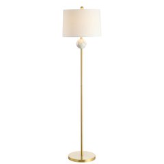 Vaughn Modern Metal/Resin Led Floor Lamp