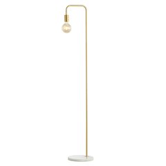Vega Minimalist Edison Metal/Marble Floor Lamp