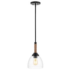 Alys Adjustable Rope Wrap Modern Rustic Iron/Glass Led Pendant