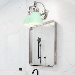 Phineas 2-Light Adjustable Farmhouse Bohemian Iron LED Vanity Light