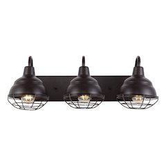 Levi Industrial Farmhouse Iron Led Vanity