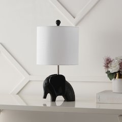 Koda Eclectic Southwestern Resin/Iron Elephant Led Kids' Table Lamp
