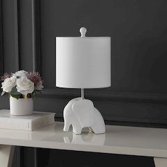 Koda Eclectic Southwestern Resin/Iron Elephant Led Kids' Table Lamp