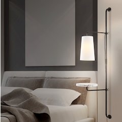Andre 1-Light Contemporary Industrial Iron Plug-In