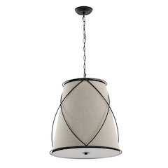 Milo Rustic Farmhouse Iron Led Pendant