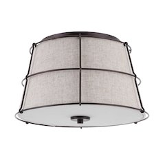 Silas Rustic Farmhouse Led Flush Mount