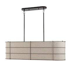 Chadwick Rustic Farmhouse Iron Linear Led Pendant