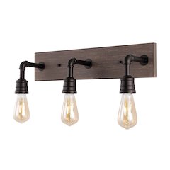 Corbett Rustic Farmhouse Iron Led Vanity