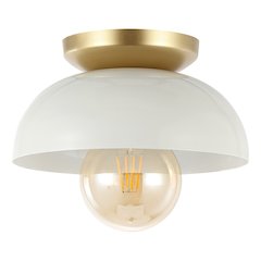 Paulina Classic Industrial Iron Led Flush Mount
