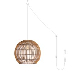 Raya Farmhouse Coastal Rattan Led Pendant