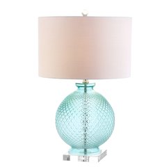 Estelle Glass And Crystal Led Table Lamp