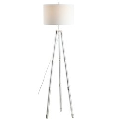 Arliss Surveyors Tripod Metal/Crystal Led Floor Lamp