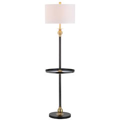 Evans Metal Led End Table Floor Lamp