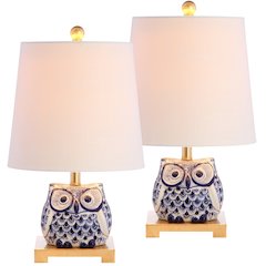 Justina Ceramic Mini Led Table Lamp (Set Of 2)