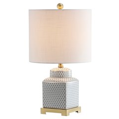Cleo Ceramicmetal Ginger Jar Led Table Lamp