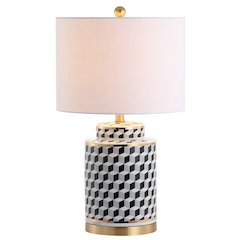 Ellie Tumbling Block Ceramicmetal Led Table Lamp