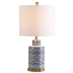 Diana Ginger Jar Ceramicmetal Led Table Lamp