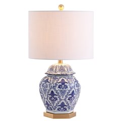 Gretchen Ginger Jar Ceramicmetal Led Table Lamp