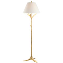 Arbor Faux Bois Resin Led Floor Lamp
