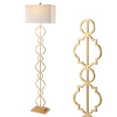 Selina Iron Ogee Trellis Modern Led Floor Lamp