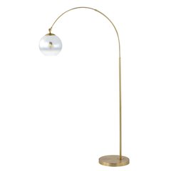 Nora Coastal Vintage Iron Led Floor Lamp