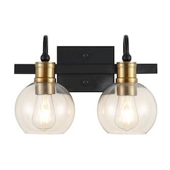 Marais Iron/Glass Rustic Vintage Led Vanity Light