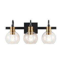 Marais Iron/Glass Rustic Vintage Led Vanity Light