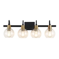 Marais Iron/Glass Rustic Vintage Led Vanity Light
