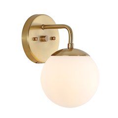 Louis Parisian Globe Metalfrosted Glass Modern Contemporary Led Vanity