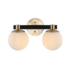 Modernist Globe Metalfrosted Glass Modern Contemporary Led Vanity